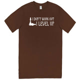  "I Don't Work Out, I Level Up - Chess" men's t-shirt Chestnut