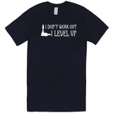  "I Don't Work Out, I Level Up - Chess" men's t-shirt Navy