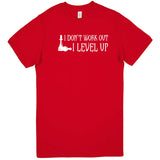  "I Don't Work Out, I Level Up - Chess" men's t-shirt Red