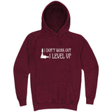  "I Don't Work Out, I Level Up - Chess" hoodie, 3XL, Vintage Brick