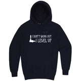  "I Don't Work Out, I Level Up - Chess" hoodie, 3XL, Navy