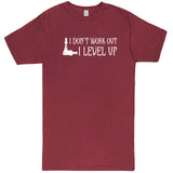  "I Don't Work Out, I Level Up - Chess" men's t-shirt Vintage Brick