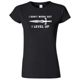  "I Don't Work Out, I Level Up - RPGs" women's t-shirt Black