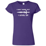  "I Don't Work Out, I Level Up - RPGs" women's t-shirt Purple
