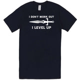  "I Don't Work Out, I Level Up - RPGs" men's t-shirt Navy