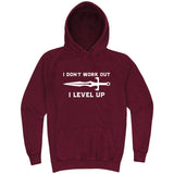  "I Don't Work Out, I Level Up - RPGs" hoodie, 3XL, Vintage Brick
