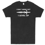  "I Don't Work Out, I Level Up - RPGs" men's t-shirt Vintage Black