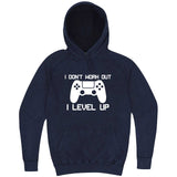  "I Don't Work Out, I Level Up - Video Games" hoodie, 3XL, Vintage Denim