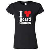  "I Love Board Games" women's t-shirt Black