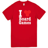  "I Love Board Games" men's t-shirt Red