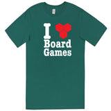  "I Love Board Games" men's t-shirt Teal