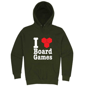  "I Love Board Games" hoodie, 3XL, Vintage Black