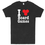  "I Love Board Games" men's t-shirt Vintage Black