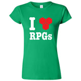  "I Love RPGs" women's t-shirt Irish Green