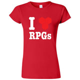  "I Love RPGs" women's t-shirt Red