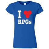  "I Love RPGs" women's t-shirt Royal Blue