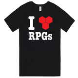  "I Love RPGs" men's t-shirt Black