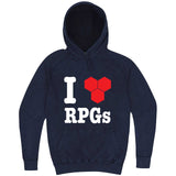  "I Love RPGs" hoodie, 3XL, Vintage Denim