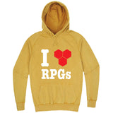 "I Love RPGs" hoodie, 3XL, Vintage Mustard