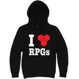  "I Love RPGs" hoodie, 3XL, Black