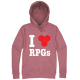  "I Love RPGs" hoodie, 3XL, Mauve