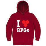  "I Love RPGs" hoodie, 3XL, Paprika