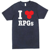  "I Love RPGs" men's t-shirt Vintage Denim