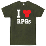  "I Love RPGs" men's t-shirt Vintage Olive