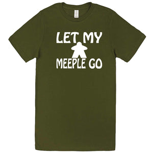  "Let My Meeple Go" men's t-shirt Army Green