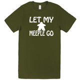 "Let My Meeple Go" men's t-shirt Army Green