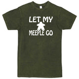  "Let My Meeple Go" men's t-shirt Vintage Olive