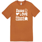  "Peace, Love, and Board Games" men's t-shirt Meerkat