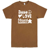  "Peace, Love, and Board Games" men's t-shirt Vintage Camel