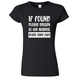  "If Found, Please Return to the Nearest Board Game Café" women's t-shirt Black