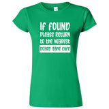  "If Found, Please Return to the Nearest Board Game Café" women's t-shirt Irish Green