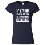  "If Found, Please Return to the Nearest Board Game Café" women's t-shirt Navy Blue