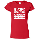  "If Found, Please Return to the Nearest Board Game Café" women's t-shirt Red