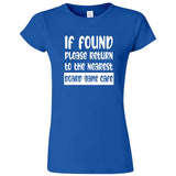  "If Found, Please Return to the Nearest Board Game Café" women's t-shirt Royal Blue