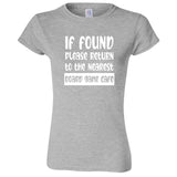  "If Found, Please Return to the Nearest Board Game Café" women's t-shirt Sport Grey