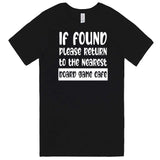  "If Found, Please Return to the Nearest Board Game Café" men's t-shirt Black