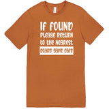  "If Found, Please Return to the Nearest Board Game Café" men's t-shirt Meerkat