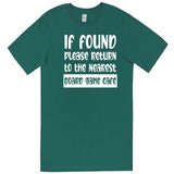  "If Found, Please Return to the Nearest Board Game Café" men's t-shirt Teal