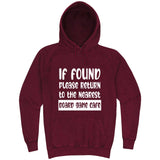  "If Found, Please Return to the Nearest Board Game Café" hoodie, 3XL, Vintage Brick