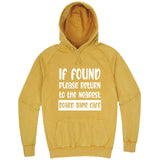  "If Found, Please Return to the Nearest Board Game Café" hoodie, 3XL, Vintage Mustard