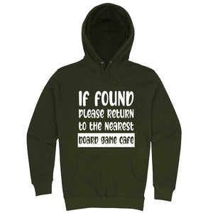  "If Found, Please Return to the Nearest Board Game Café" hoodie, 3XL, Vintage Black