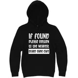  "If Found, Please Return to the Nearest Board Game Café" hoodie, 3XL, Black
