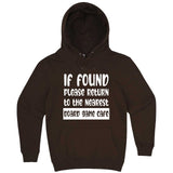  "If Found, Please Return to the Nearest Board Game Café" hoodie, 3XL, Chestnut