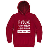  "If Found, Please Return to the Nearest Board Game Café" hoodie, 3XL, Paprika