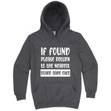  "If Found, Please Return to the Nearest Board Game Café" hoodie, 3XL, Storm