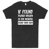  "If Found, Please Return to the Nearest Board Game Café" men's t-shirt Vintage Black